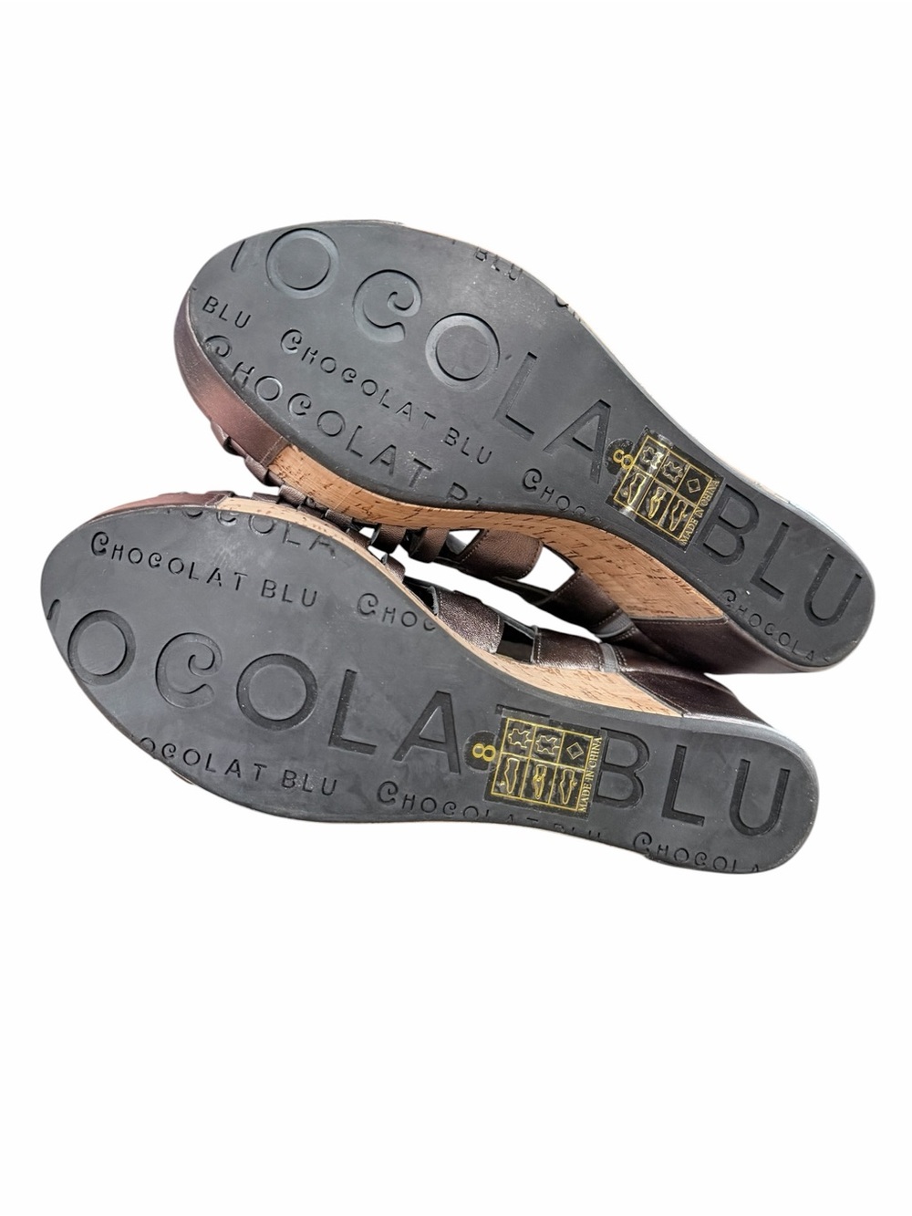 CHOCOLAT BLU Winix Platform Sandal In Pewter Size 8 - Picture 6 of 7